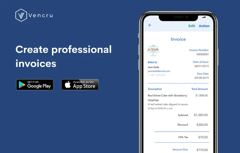 create an invoice