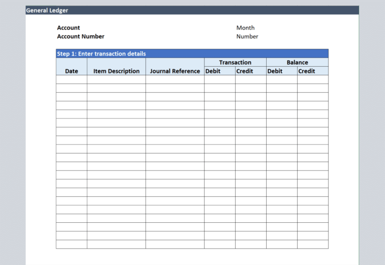 Free excel accounting templates and bookkeeping spreadsheet | Vencru