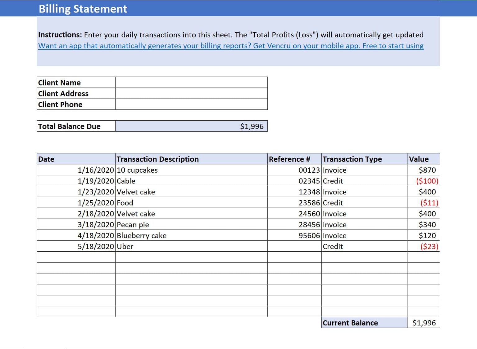 Downloadable Debtors Templates in Excel Vencru