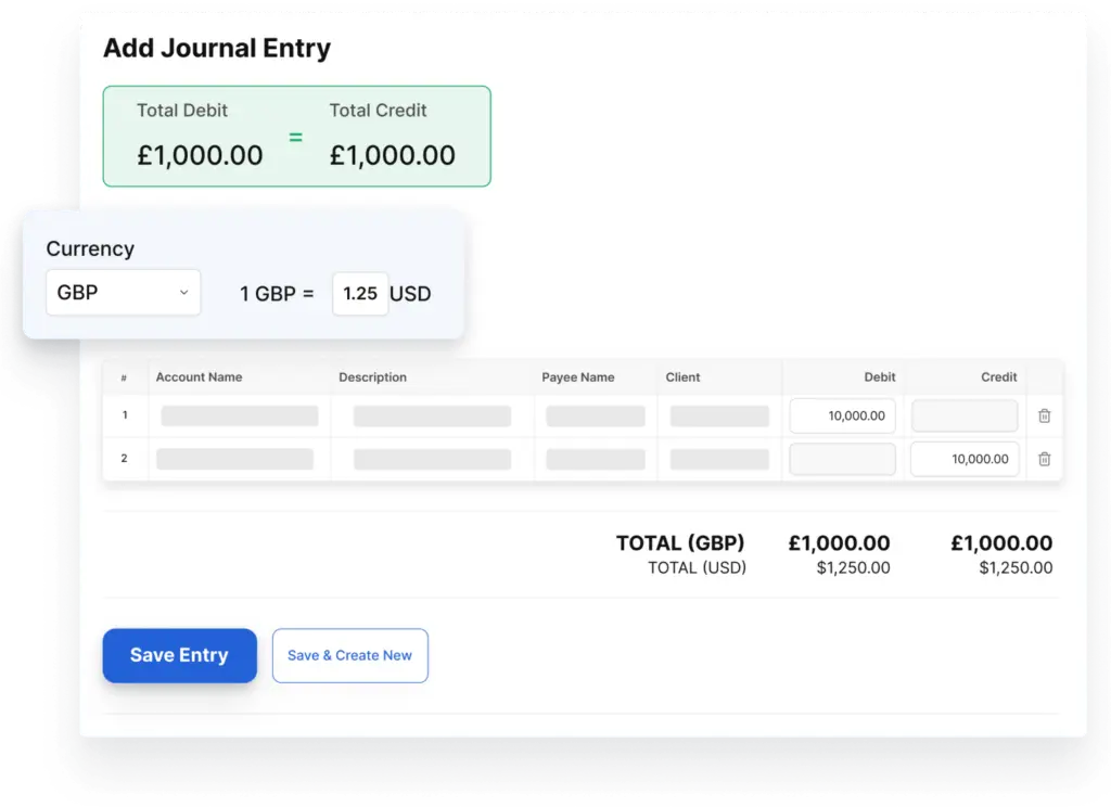 journal entries software
