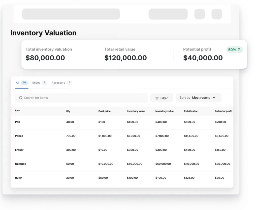 Vencru | Double-entry Accounting Software for Small Businesses inventory valuation