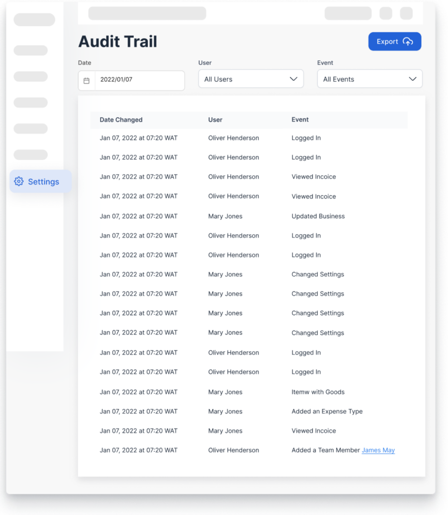 audit trail report accounting
