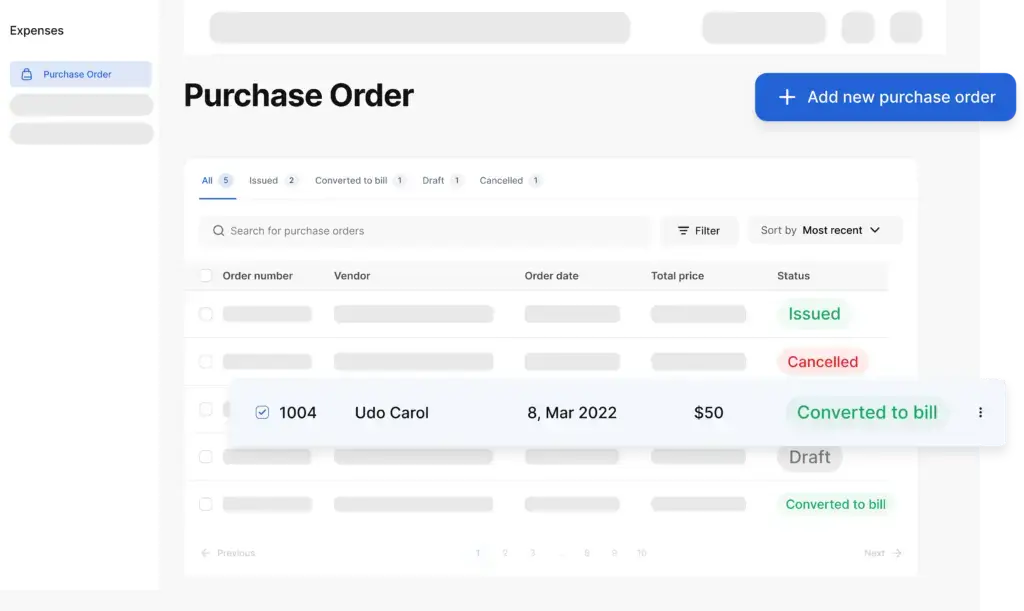 Purchase Order and Invoice 