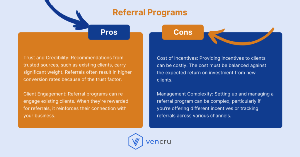 Referral Programs Pros and Cons - Vencru