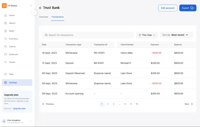 Vencru | Product Update: Bank Accounts Feature