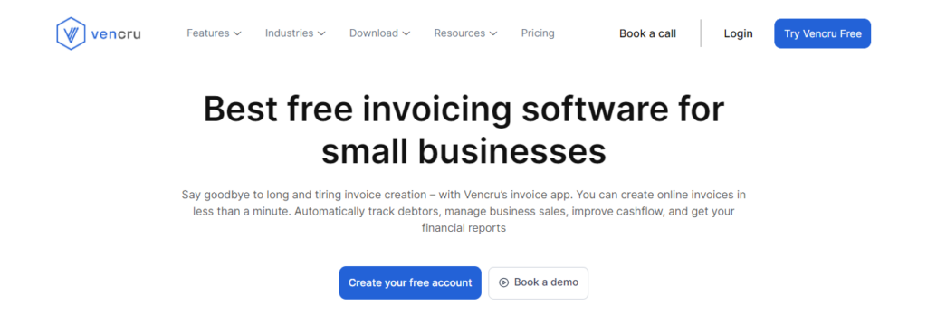 Vencru invoicing software