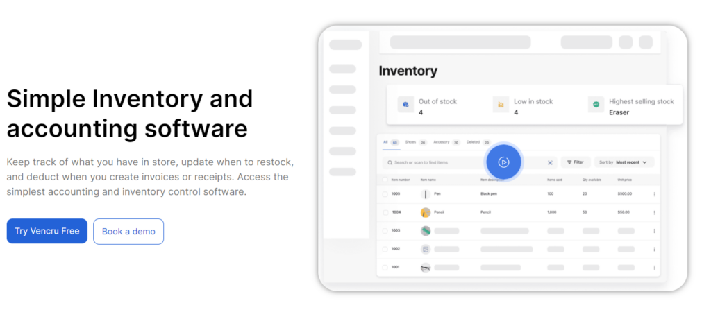 invoicing and inventory software